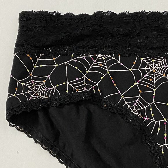 Torrid Curve Cheeky Panties Underwear Plus Sz 1 Spiderweb Halloween Mid Rise NEW - Picture 3 of 11